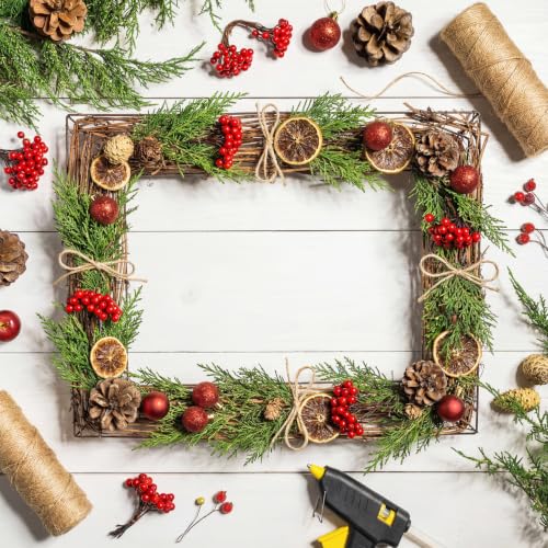 Hemoton Grapevine Wreath Base Natural Vine Branch Rattan Twig Wreath Form for DIY Crafts Door Wall Window Seasonal Holiday Wedding Party Decor 17.32 X 13.58 X 0.78 in