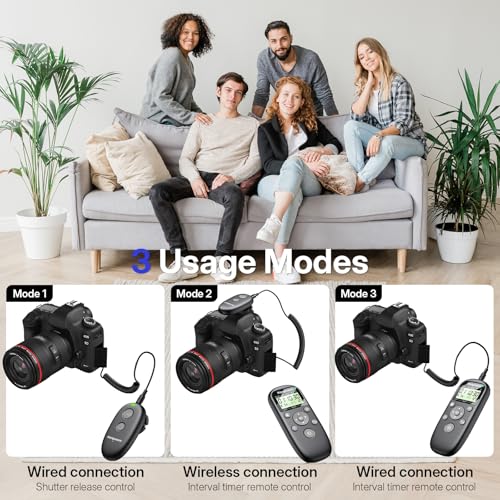 for Canon Rechargeable Camera Remote Control with Timer Intervalometer Rechargeable for Canon