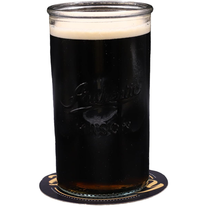 Black & Gold Happy Birthday Coasters - 25 Pack, 4 Inch, Thick Kraft Paper Bar Coasters, Perfect for Parties & Gatherings Black & Gold Happy Birthday