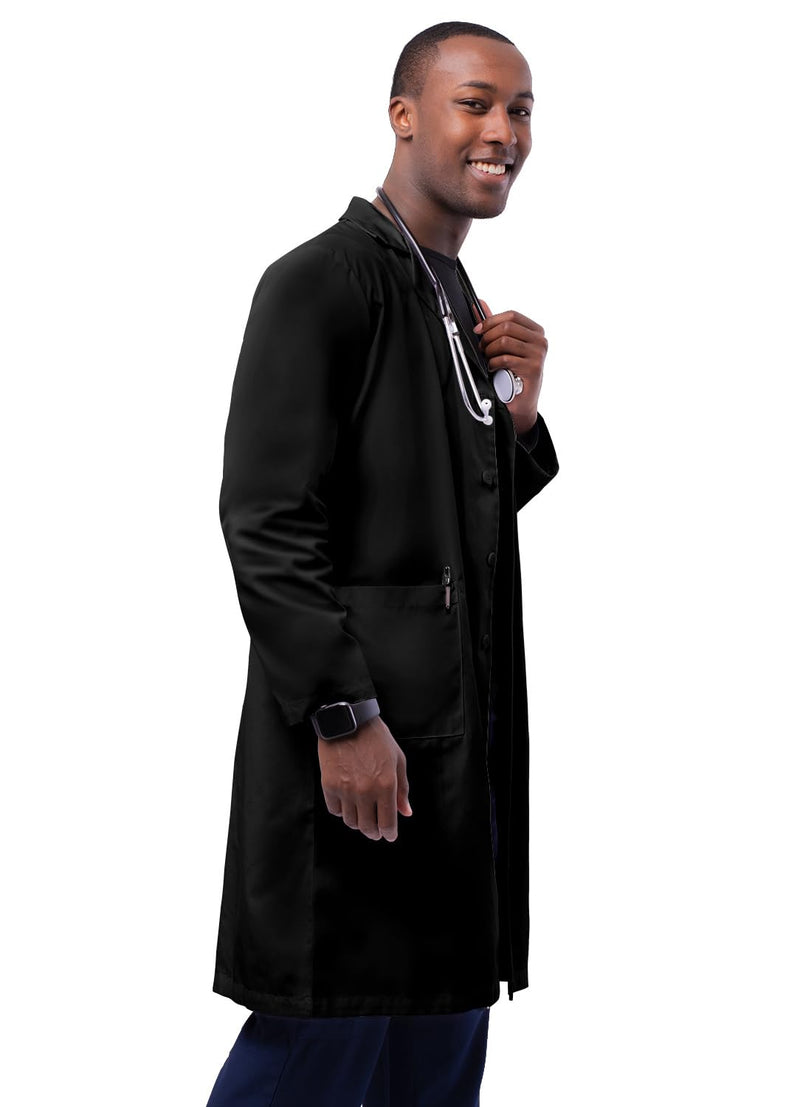 Adar Universal Unisex Lab Coats - Classic 39" Lab Coat 44 Black