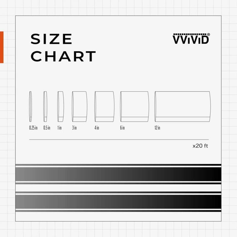 VViViD Ultra Gloss Nardo Grey Air-Release Adhesive Vinyl Pinstripe Tape Roll (1 Inch x 20ft) 1” x 20ft