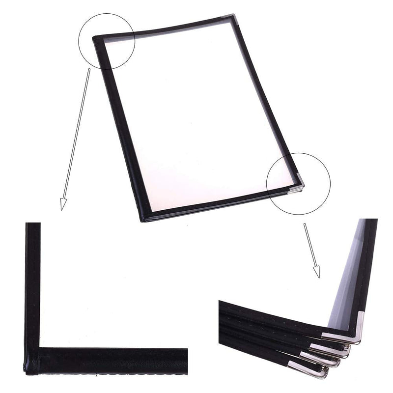 [Australia - AusPower] - Restaurant Menu Covers Cafe Bar Menu Holders Fold Book Style Fits A4 Size Paper (4 Page 8 View) 