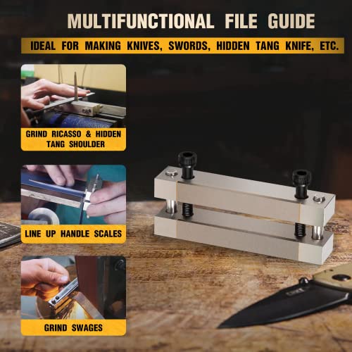sixcow carbide surface file guide hand file for knife making