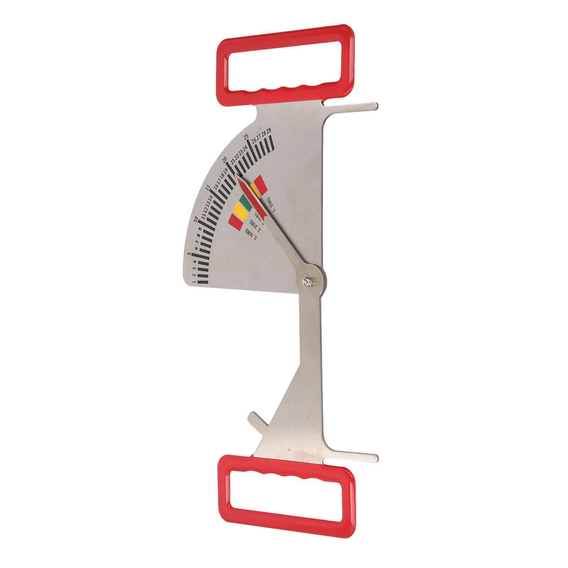 [Australia - AusPower] - Body Fat Caliper, Stainless Steel Feeding Management Ruler for Pregnant Sows, Accurate Measurement with 5 Intervals, Suitable for Farms, Easy to Operate, Improving Efficiency 