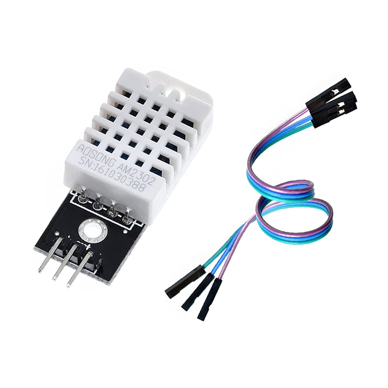 HiLetgo 2pcs DHT22/AM2302 Digital Temperature and Humidity Sensor Module Temperature Humidity Monitor Sensor Replace SHT11 SHT15 for Arduino Electronic Practice DIY (Pack of 2) 2 Count (Pack of 2)