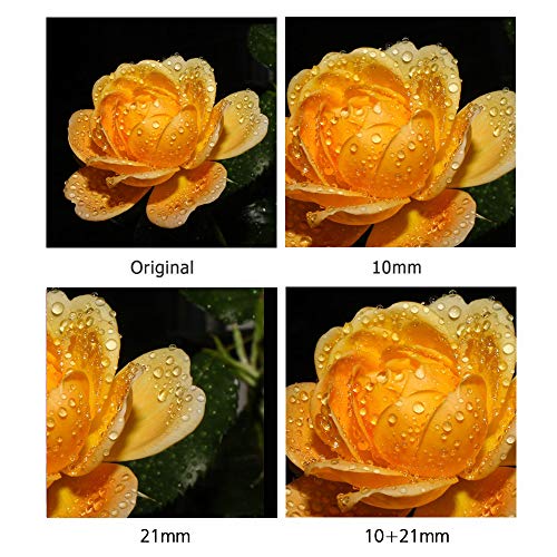 AF Auto Focus Macro Extension Tube Adapter Set for Canon EF-M EOS Mirrorless Camera Eos EOS-M M2 M3 M5 M6 M10 M50 M100(10mm,21mm) EOS-M mount 10+21mm