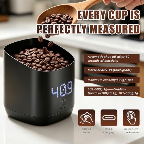 Scales with Timer, Mini Coffee Weighing Scales, for Coffee Lover Gifts
