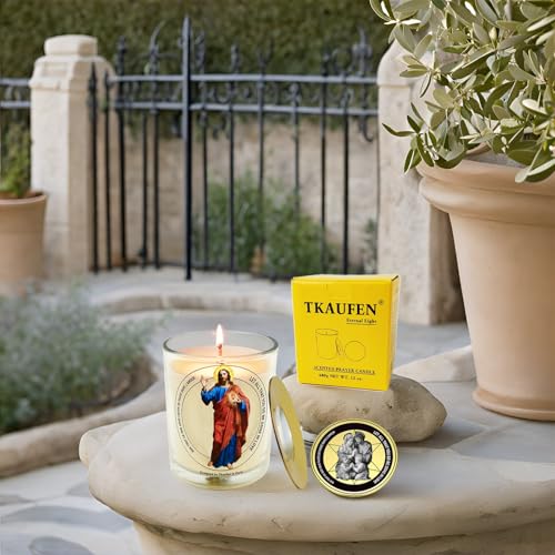 Sacred Heart Jesus Frankincense Sage Scented Candle 50H Sacred Heart of Jesus