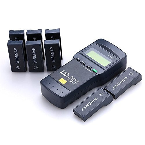 [Australia - AusPower] - NF8108-M Digital Network Cable Length Tester Network Cable Tester 8 Meter Length Remote Units Cat5E/ 6E UTP STP CAT5 RJ45 