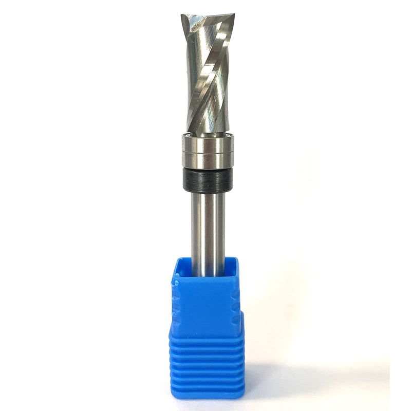 [Australia - AusPower] - Sinoprotools Spiral Cutter 8 mm Shaft Upcut, Solid Carbide Milling Cutter 25.4 mm Cutting Length, Flush Profile Cutter for Wood Edges Flush for Milling or Copying Bündigfräser 8x25.4mm 