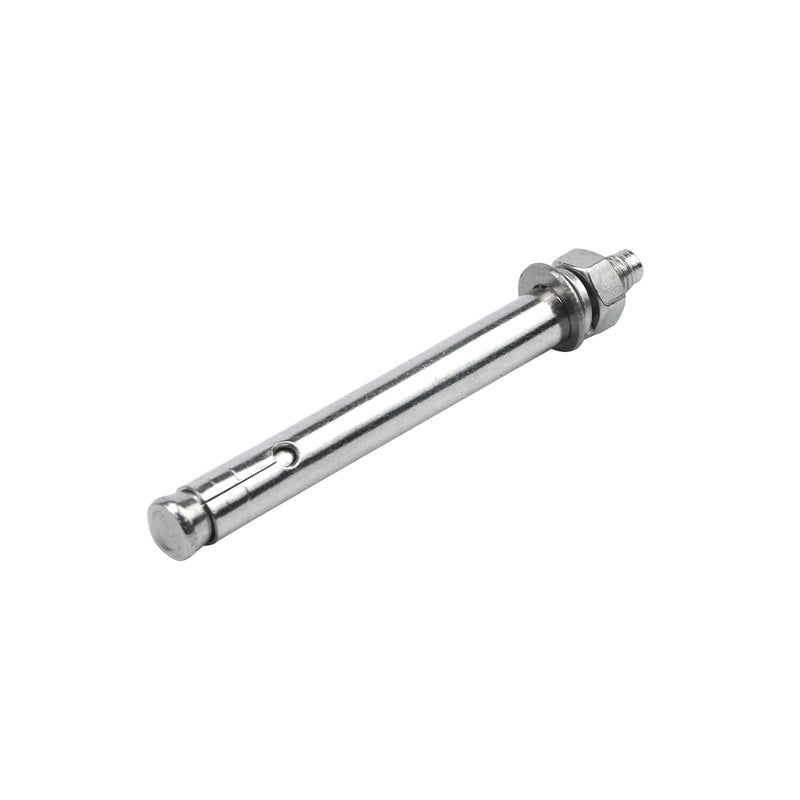 10 Pcs Heavy Duty External Expansion Screws Stainless Steel Metal Sleeve Bolt Dry Wall Anchors Concrete Wall Bolts Molly Bolts (M8x100mm Bolt 10mm Hole)