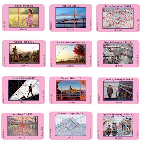 3:2 Directors Viewfinder Set, 12 Layouts, 12 Cards Set - Full 3:2 Only