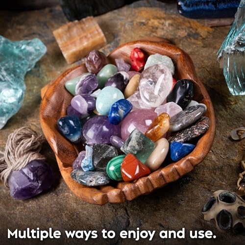 Wooden Hands Bowl, Crystal Display, Rock Display, Natural, Large L