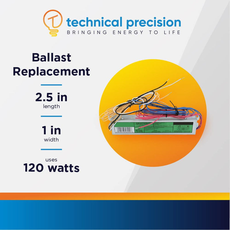 [Australia - AusPower] - Technical Precision Replacement Ballast for ACCUPRO AP-RC-432IP-120 by Technical Precision - T8 120V-277V Electronic Fluorescent Light Ballast - Operates 3 to 4 Linear Lamps - 1 Pack 