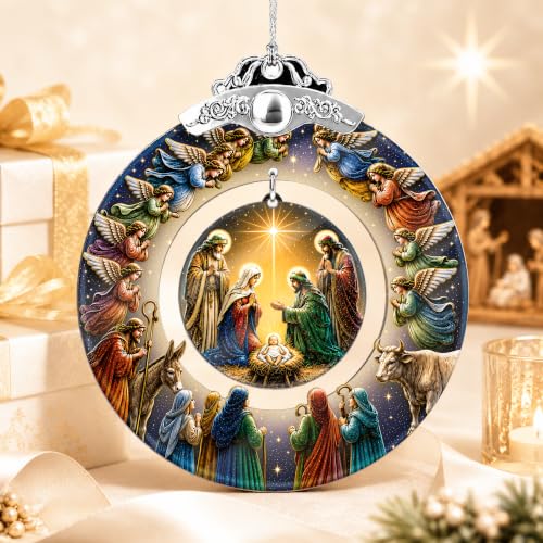 Nativity Christmas Ornament 2026, Christian Gifts for Women