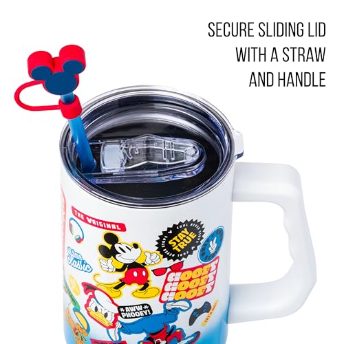 Silver Buffalo Disney Mickey and Friends Donald Duck Goofy, Tumbler, 40oz 40 Ounces