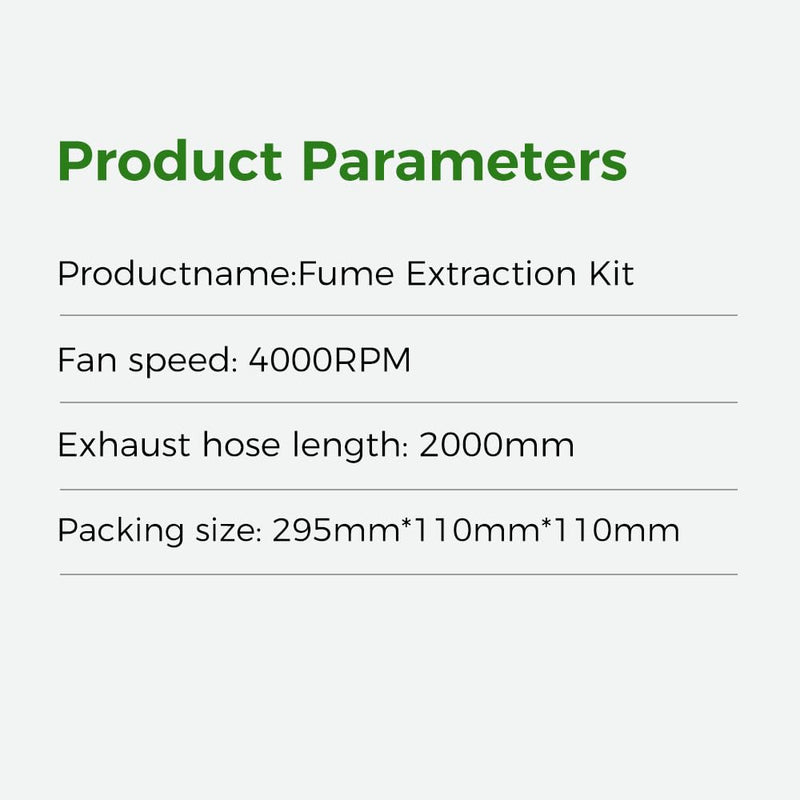 Creality Official Fume Extraction Kit, 4000 RPM High-Efficiency Ventilation Fan, Exhaust Smoke & Odors, Compatible for 3D Printer Enclosure with Fan Interface and Laser Engraver Enclosure