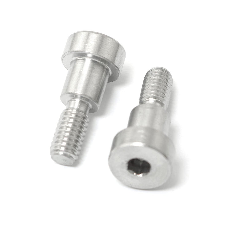 [Australia - AusPower] - 4pcs 304 Stainless Steel Hex Socket Shoulder Bolt 8mm Shoulder M6 Thread for Injection Molding Accessories 