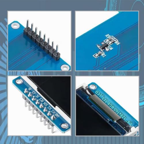 GERUI 3pcs 1.77 inch/1.8 Inch for TFT LCD Display Module 128 x 160 High Definition with IPS Color Screen 2.7 V - 3.3 V Compatible with Arduino and Raspberry Pi Included