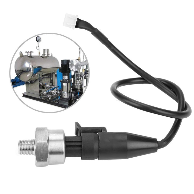 [Australia - AusPower] - 500PSI Pressure Transducer, 0.5-4.5V Stainless Steel Pressure Sender Sensor, 1 / 8NPT Thread for Fuel Oil Air Water, Stainless Steel Pressure Transmitter with Cable 500PSI 
