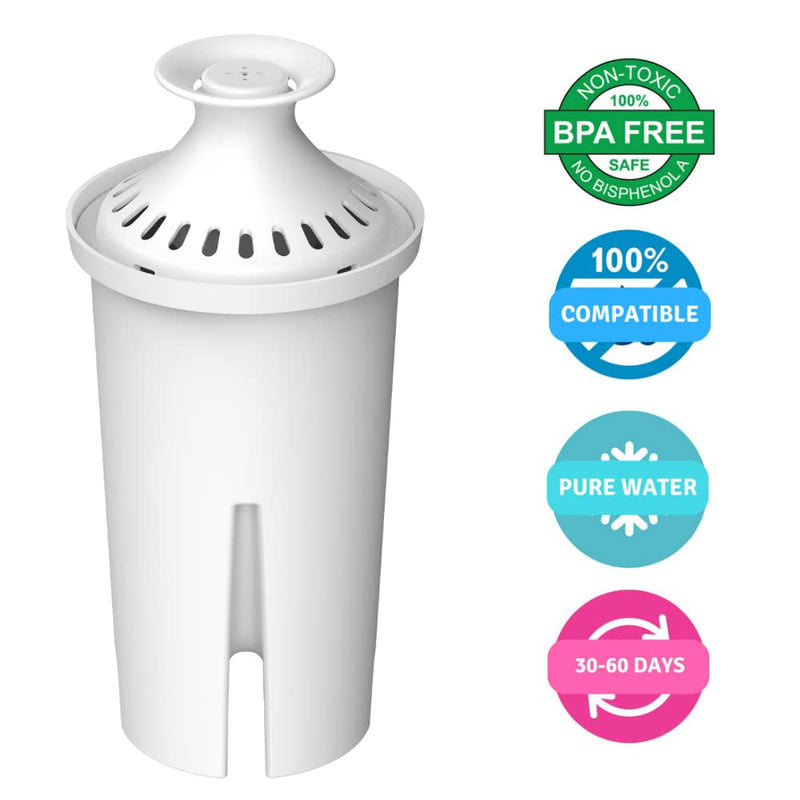 [Australia - AusPower] - Water Filter Replacement for Brita® Pitchers & Dispensers, Classic OB03, Mavea® 107007, 35557 & More, NSF Certified Water Pitcher Filter, 1 Year Supply, Fits Brita & Mavea, 6 Count 
