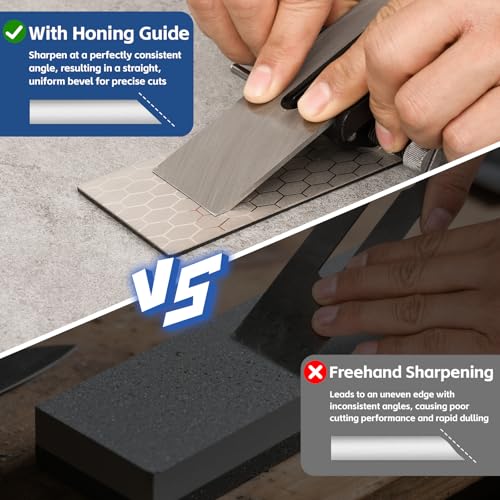 YIDAZLE chisel sharpening jig with honing guide and five diamond sharpening stones