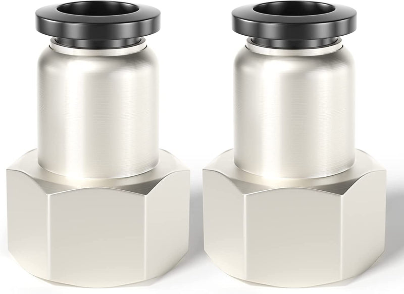 [Australia - AusPower] - TAILONZ PNEUMATIC Female Straight 1/4 Inch Tube OD x 1/4 Inch NPT Thread Push to Connect Fittings PCF-1/4-N2(Pack of 10) 1/4"OD-1/4"NPT 