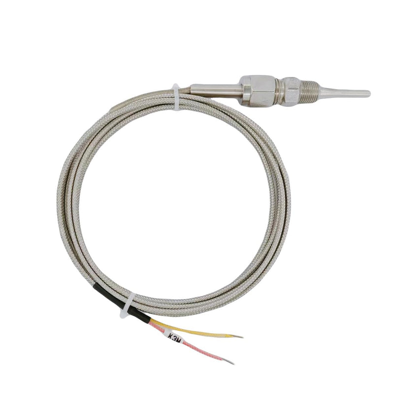 [Australia - AusPower] - Taped Stainless Steel Probe EGT High Temperature Sensors Sender for Car Exhaust Gas Temperature Measurement in Limited Space Environment 