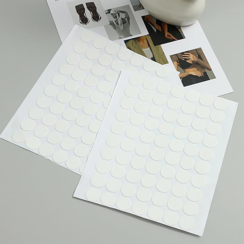 2 Pack Transparent Round Double-Sided Adhesive Dots – 70PCS Nano Traceless Acrylic Stickers, Removable Clear Strong Glue Pads for Wall Hooks, Posters, Frames, Home & Office Use