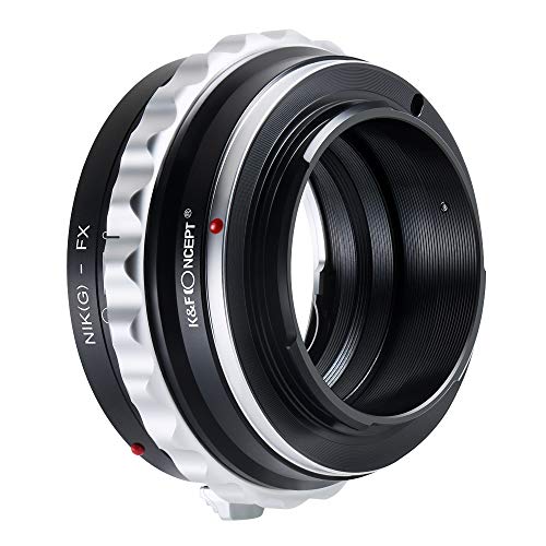 K&F Concept Camera Lens Adapter Ring Compatible with AI G AF-S Mount Lens to Fuji FX X-Pro1 XT4 X-M1 X-A1 X-E1 Adapter AI(G)-FX