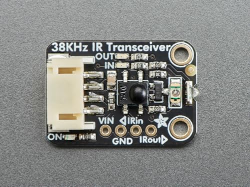 Adafruit Infrared Remote Control Transceiver, IR, STEMMA JST PH 2 mm, 940 nm Transmitter + 38 kHz Receiver, 5990