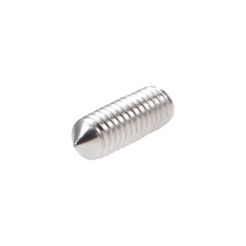 [Australia - AusPower] - uxcell 50Pcs M3x10mm Internal Hex Socket Set Grub Screws Cone Point 304 Stainless Steel Screw 