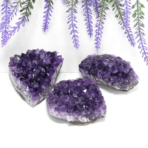 Natural Amethyst Crystal, Genuine Amethyst Stone for Healing(About 0.5lb) 0.5 Pound