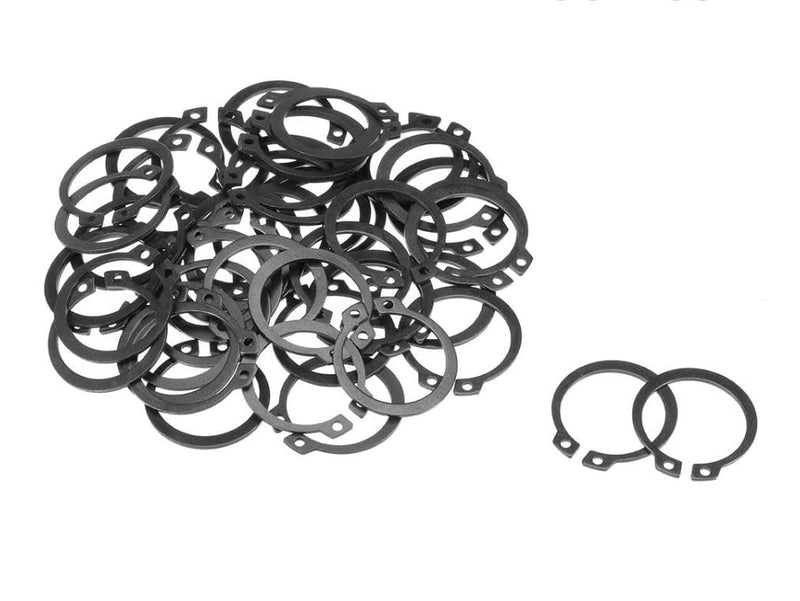 [Australia - AusPower] - Durable Spring Steel External snap retaining Rings with Black Oxide Finish (15/32", 5) 15/32" 