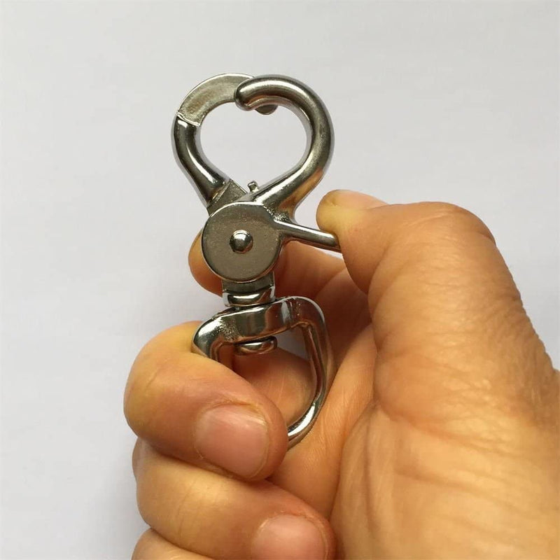 [Australia - AusPower] - 316 Stainless Steel Swivel Eye Trigger Snap Hook Great for Pet Leashes Bag Straps,2 Pack (2-1/2") 2-1/2" 