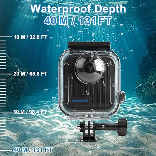 FiTSTILL Waterproof Housing for Go Pro MAX 2