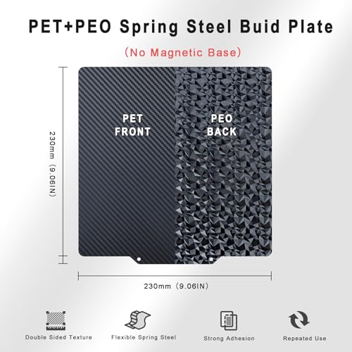 Build Plate for Kobra 2, 230x230mm, 3D Printer Replacement Part