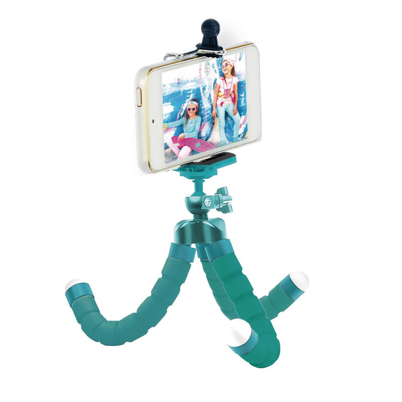 [Australia - AusPower] - 3-Piece Smartphone Accessory Kit for Kids – Flexible Tripod, 6ft. Charging Cable, Plush Cat Carrying Case (Lucky Kitty) – Vlogging, Influencer Kit for Kids Lucky Kitty Pouch 