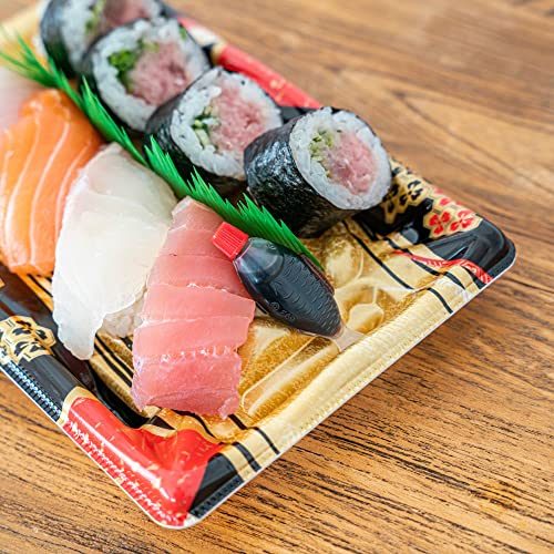 Japanese Soy Sauce Fish-shaped Bottles Tarebin 4ml 200pcs, Made in Japan for Bento Box, Mini Disposable Bottles, Kitchen, Seasoning, Dressing, Sauce