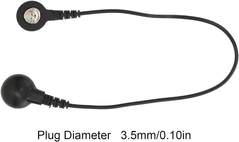 [Australia - AusPower] - 3.5mm Tens leadss Wires, Tens leadss Electrode Wires Tens Replacement Electrode Wires Leads Tens Cables Standard Connection Snap Cable for Digital Device for Electrode Leads Massager Machine 