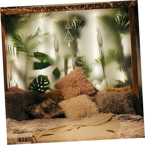 SUPVOX Window Hanging Sun Catcher with Crystal Prism Lotus Hanging Ornament Rainbow Maker for Home Office Garden Metal Frame Decor Easy Install