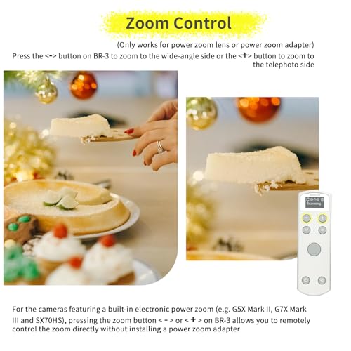 Remote Control for Canon Camera,Rechargeable Wireless Shutter Release White Display Remote Control for Canon