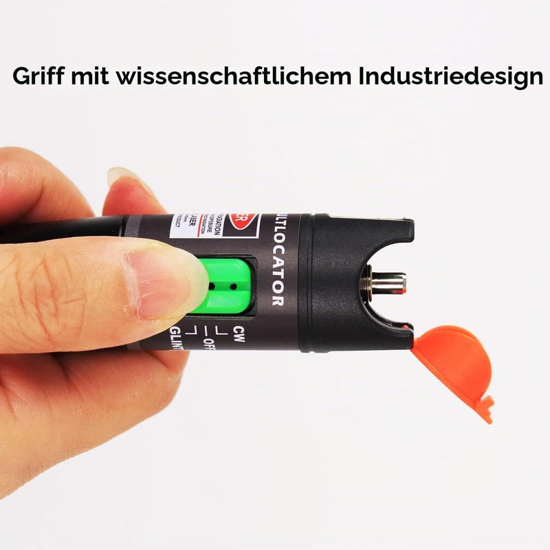 2pcs Visual Fault Locator 18 miles Fiber Optic Cable Tester with Red Light Pen, VFL with 2.5mm Universal Connector for FC/SC/ST Adapter, for CATV Telecom Engineering Maintenance