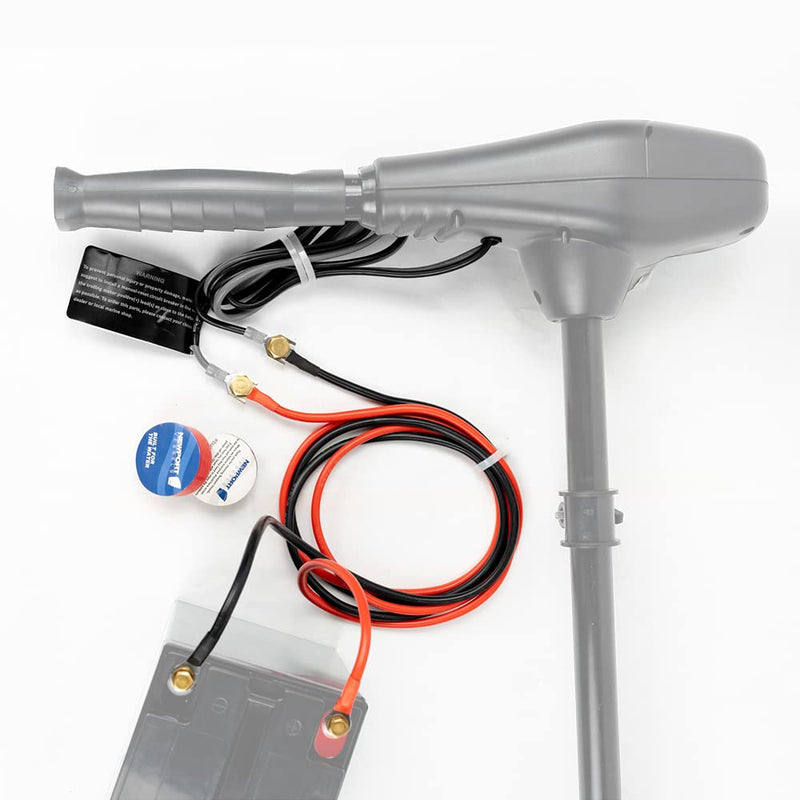 Newport 5ft Trolling Motor Battery Cable Extension Kit – 8AWG Marine-Grade Wire – Includes Connectors, Terminals & Heat Shrink – Compatible with All Newport Motors 5-feet