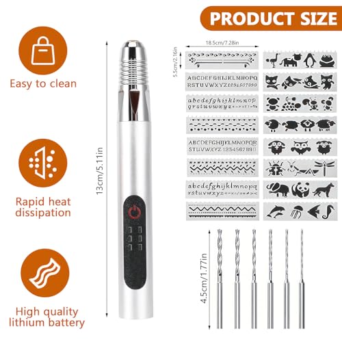 63 Pcs Electric Engraving Tool Kit USB Rechargeable Mini Engraving Pen