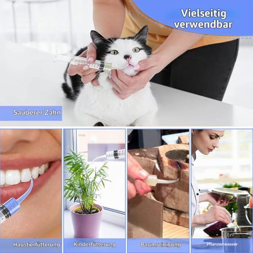Pack of 15 Disposable Dental Syringe 12 ml with Curved Tip for Dental Care, Pet Care, Glue Filling, Laboratory