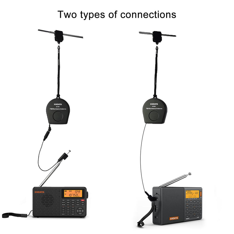 [Australia - AusPower] - AN-80 Shortwave Reel Antenna FM SW External Antenna Whip Antenna to Improve Signal Reception Suitable for FM SW Radio Small 