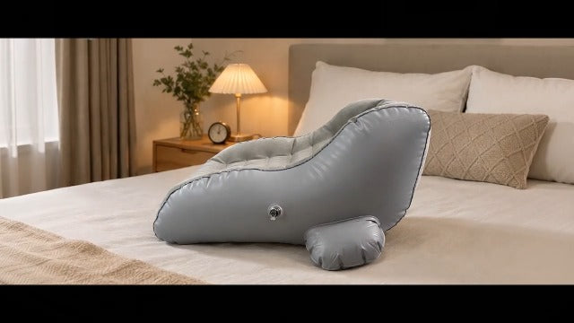 Inflatable Wedge Pillow for Adults, Support for Reading & Lounging (1) 1