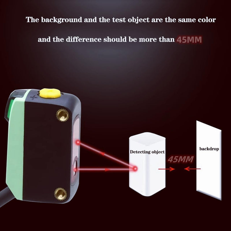 [Australia - AusPower] - BGX-40N NPN Photoelectric Sensor Diffuse Reflection Square photoelectric Switch Sensor,LED Display Light Detection Distance 30-400MM Regular BGX-40N(NPN) 1 