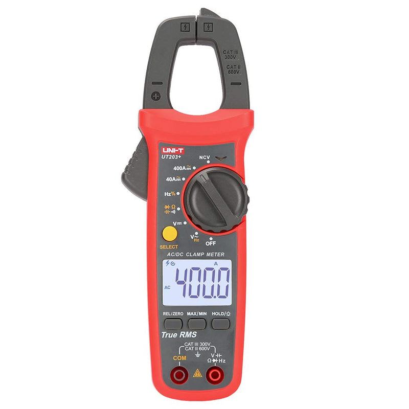 [Australia - AusPower] - UT203+ Digital Clamp Meter Multifunction Electrician Current Measurement with True RMS, NCV Intelligent (UT203+) UT203+ 